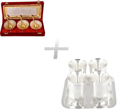 

G S Museum Pack of 12 Dinner Set(Silver Plated)