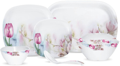 

Milton SQUARE TULIP Pack of 31 Dinner Set(Melamine)