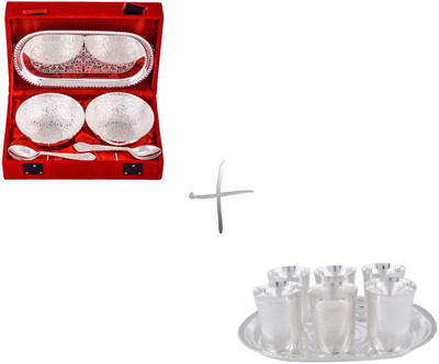 

G S Museum Pack of 12 Dinner Set(Silver Plated)