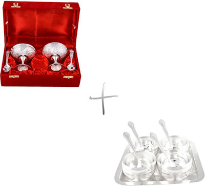 

G S Museum Pack of 13 Dinner Set(Silver Plated)
