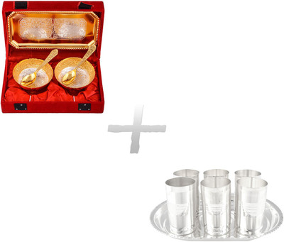 

G S Museum Pack of 12 Dinner Set(Silver Plated)