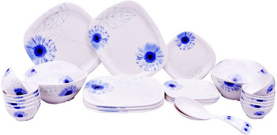 

Servewell Blue Daisy Pack of 31 Dinner Set(Melamine)