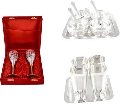 

G S Museum Pack of 16 Dinner Set(Silver Plated)