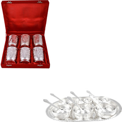 

G S Museum Pack of 19 Dinner Set(Silver Plated)