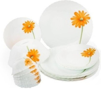 

Laopala CRIMSON BLOOM Pack of 27 Dinner Set(Opalware)