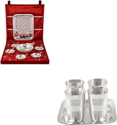 

G S Museum Pack of 20 Dinner Set(Silver Plated)