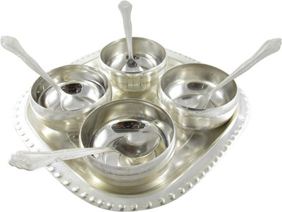 

GoldGiftIdeas Bowl Spoon Tray Serving Set(Pack of 9)