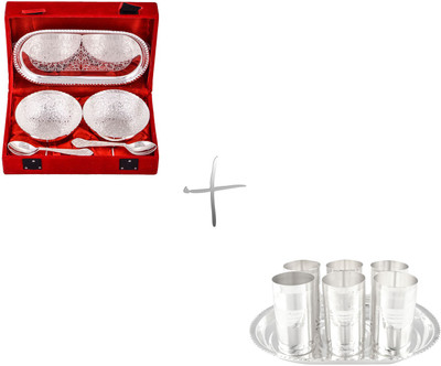 

G S Museum Pack of 12 Dinner Set(Silver Plated)