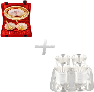 

G S Museum Pack of 10 Dinner Set(Silver Plated)
