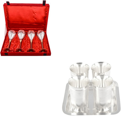 

G S Museum Pack of 9 Dinner Set(Silver Plated)