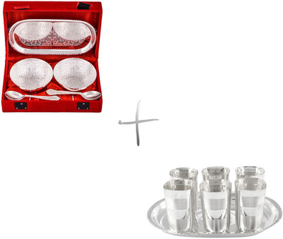 

G S Museum Pack of 12 Dinner Set(Silver Plated)