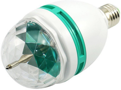 

Best Deal Rotating White Plastic and Metal RGB Crystal Ball Led Bulb Single Disco Ball(Ball Diameter: 10 cm)