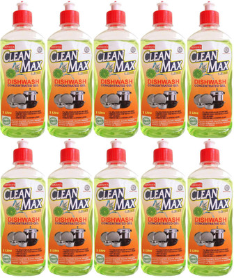 

Cleanmax 1L (Pack of 10) CONCENTRATED Dish Cleaning Gel(LIME, 1000 ml)