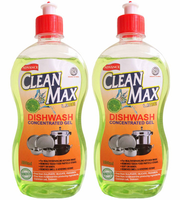 

Cleanmax 500ml (Pack of 2) CONCENTRATED Dish Cleaning Gel(LIME, 500 ml)