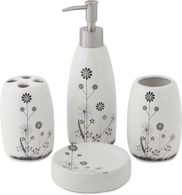 

Chrome Combo Ceramic Bathroom Set(Pack of 4)