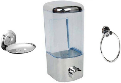 

DEVICE IN LION GLOSSY Steel, Plastic Bathroom Set