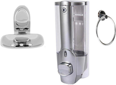 

DEVICE IN LION GLOSSY Steel, Plastic Bathroom Set