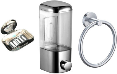 

FLICKER GLOSSY Steel, Plastic Bathroom Set