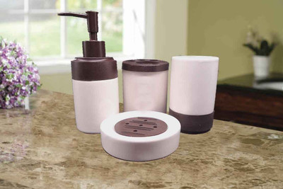 

Big Impex Porcelain Bathroom Set(Pack of 4)