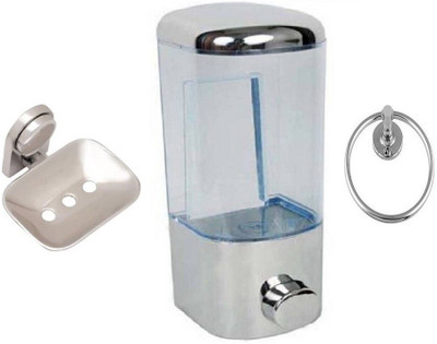 

DEVICE IN LION GLOSSY Steel, Plastic Bathroom Set
