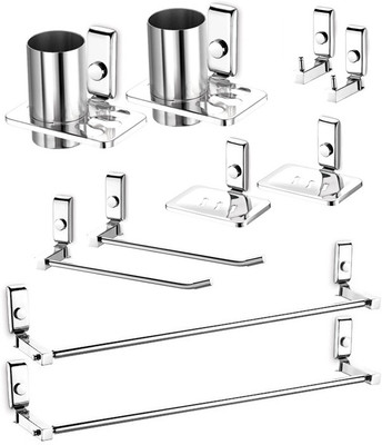 

Dazzle Opal Stainless Steel Bathroom Set(Pack of 10)