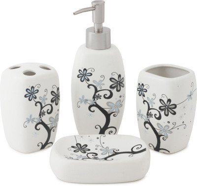 

Chrome Combo Ceramic Bathroom Set(Pack of 4)