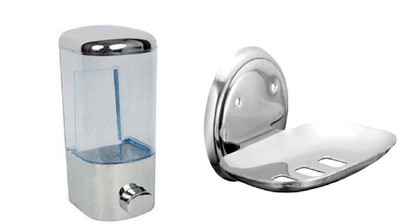 

FLICKER BATH SET Steel, Plastic Bathroom Set