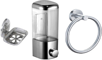

DEVICE IN LION GLOSSY Steel, Plastic Bathroom Set