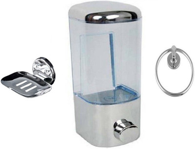 

DEVICE IN LION GLOSSY Steel, Plastic Bathroom Set