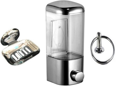 

FLICKER GLOSSY Steel, Plastic Bathroom Set