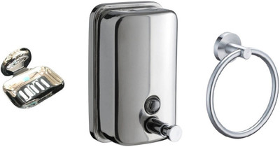 

DEVICE IN LION GLOSSY Plastic, Steel Bathroom Set