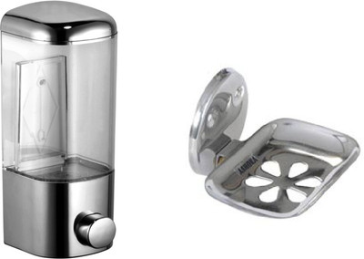 

DEVICE IN LION GLOSSY Steel, Plastic Bathroom Set