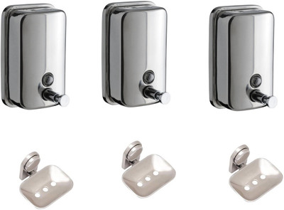 

DEVICE IN LION GLOSSY Steel Bathroom Set