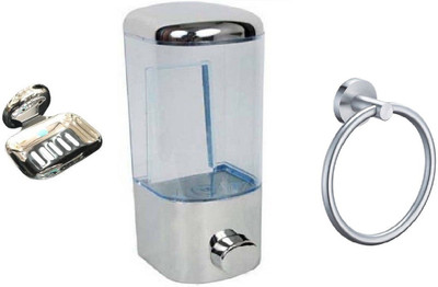 

FLICKER GLOSSY Steel, Plastic Bathroom Set