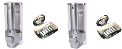 

DEVICE IN LION GLOSSY Steel, Plastic Bathroom Set