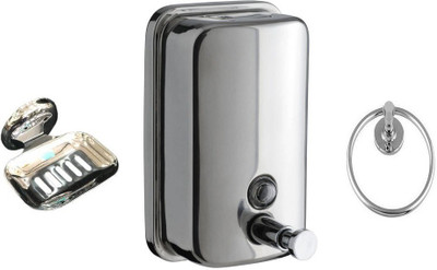 

DEVICE IN LION GLOSSY Steel, Plastic Bathroom Set