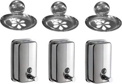 

DEVICE IN LION GLOSSY Stainless Steel Bathroom Set