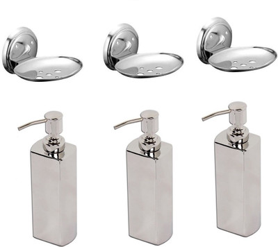 

DEVICE IN LION GLOSSY Steel Bathroom Set