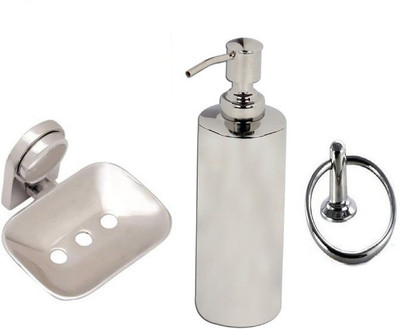 

DEVICE IN LION GLOSSY Steel Bathroom Set