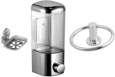 DEVICE IN LION GLOSSY Steel, Plastic Bathroom Set