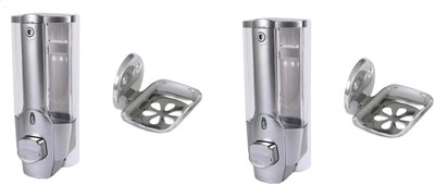

DEVICE IN LION GLOSSY Steel, Plastic Bathroom Set