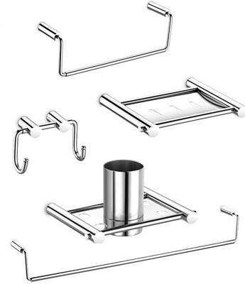 

dazzle Stainless Steel Bathroom Set(Pack of 5)