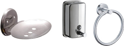 

DEVICE IN LION GLOSSY Plastic, Steel Bathroom Set