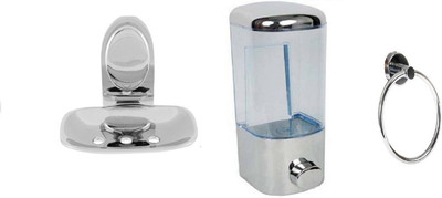 

FLICKER GLOSSY Steel, Plastic Bathroom Set