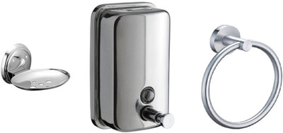 

DEVICE IN LION GLOSSY Plastic, Steel Bathroom Set