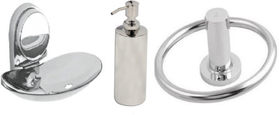 

DEVICE IN LION GLOSSY Steel Bathroom Set