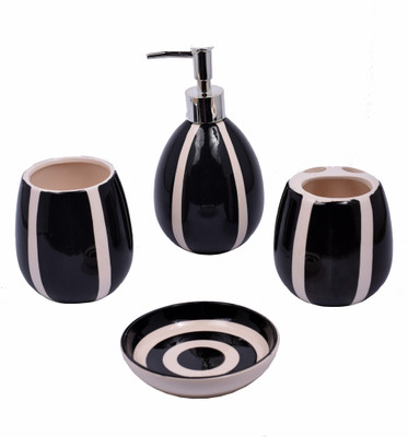 

Enfin Homes Porcelain Bathroom Set(Pack of 4)