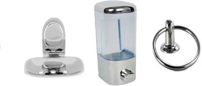 

FLICKER GLOSSY Steel, Plastic Bathroom Set