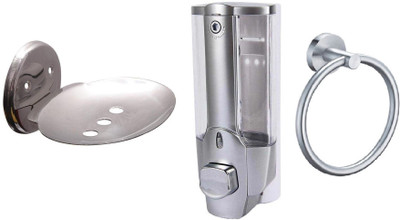 

FLICKER GLOSSY Steel, Plastic Bathroom Set