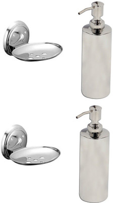 

DEVICE IN LION GLOSSY Steel Bathroom Set